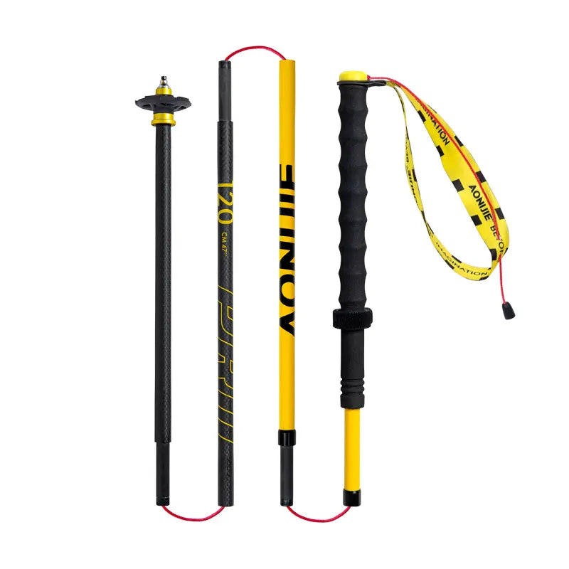 Bastones de Trekking y Trail Running Aonijie (1 par)- Full Carbono - Plegables - Cuatro tramos + ¡ENVÍO 🚚 GRATIS!
