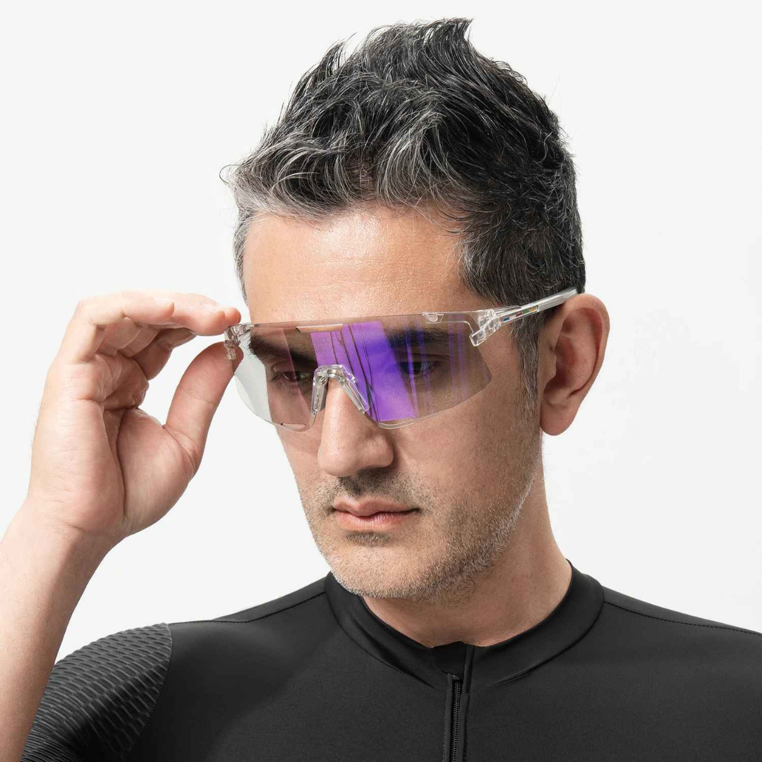 Lentes de Running / Ciclismo Premium - Road to Sky — 3 en uno (Fotocromática, Polarizada, Nocturna)