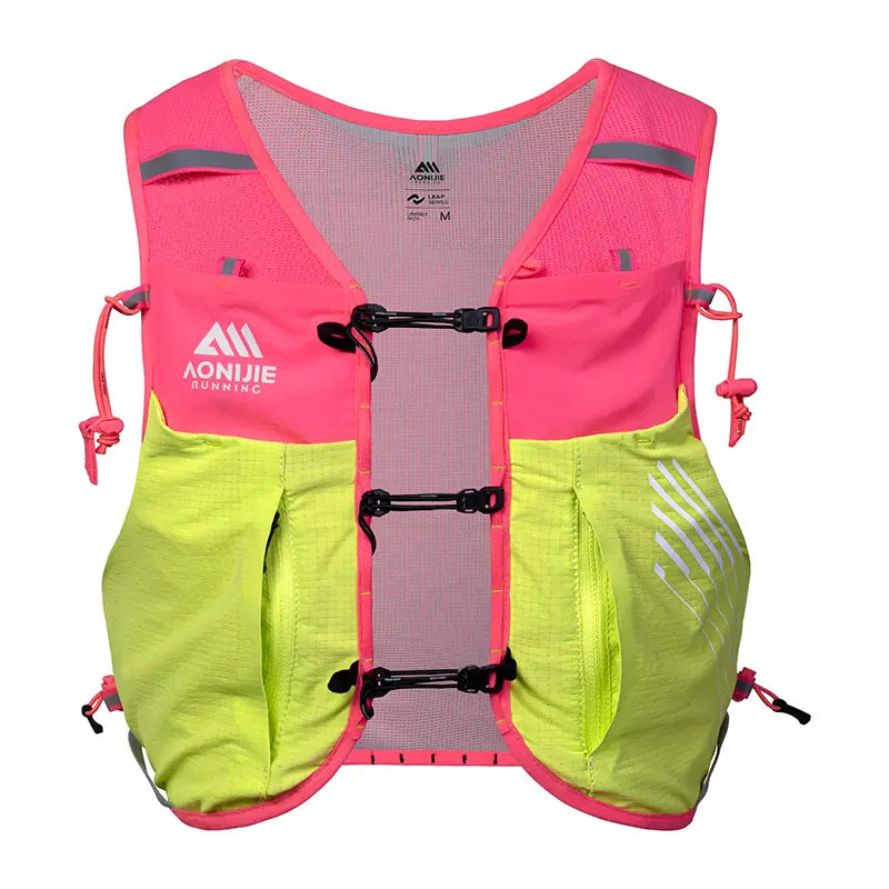 Mochila para Trail Running 10L - Rosa/Fluorescente+ ¡ENVÍO 🚚 GRATIS!
