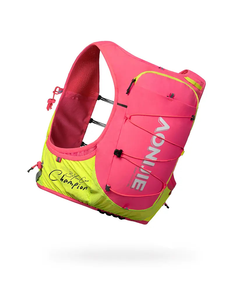 Mochila para Trail Running 10L - Rosa/Fluorescente+ ¡ENVÍO 🚚 GRATIS!