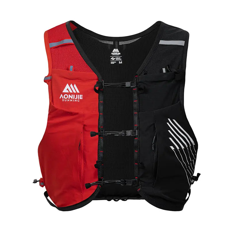 Mochila para Trail Running 10L - Negro/Rojo + ¡ENVÍO 🚚 GRATIS!