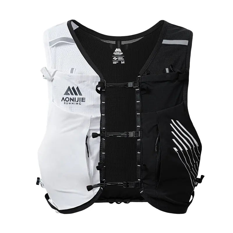 Mochila para Trail Running 10L - Negro/Blanco + ¡ENVÍO 🚚 GRATIS!