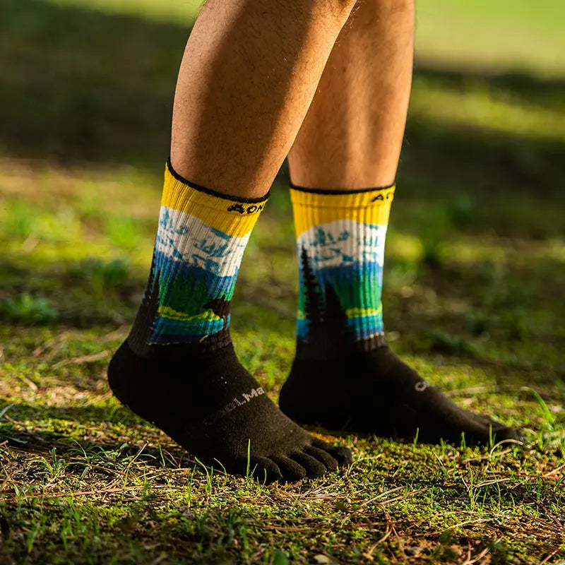 Calcetines Deportivos AONIJIE con Tecnología COOLMAX | 5 Dedos