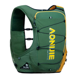 Mochila para Trail Running 10L - Verde / Amarillo + ¡ENVÍO 🚚 GRATIS!