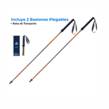 Bastones de Trekking y Trail Running Aonijie (1 par) - Aleación de Aluminio - Plegables - Vertical Z + ¡ENVÍO 🚚 GRATIS!