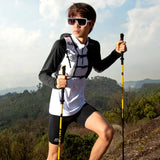 Bastones de Trekking y Trail Running Aonijie (1 par)- Full Carbono - Plegables - Cuatro tramos + ¡ENVÍO 🚚 GRATIS!