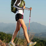 Bastones de Trekking y Trail Running Aonijie (1 par)- Full Carbono - Plegables - Cuatro tramos + ¡ENVÍO 🚚 GRATIS!