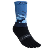 Calcetines Deportivos AONIJIE con Tecnología COOLMAX | 5 Dedos