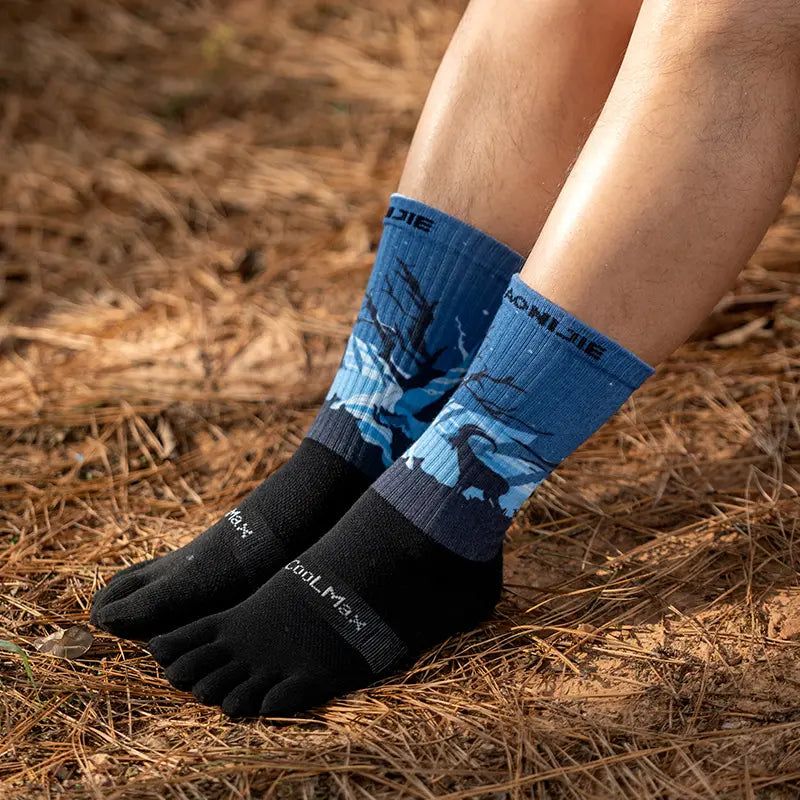 Calcetines Deportivos AONIJIE con Tecnología COOLMAX | 5 Dedos