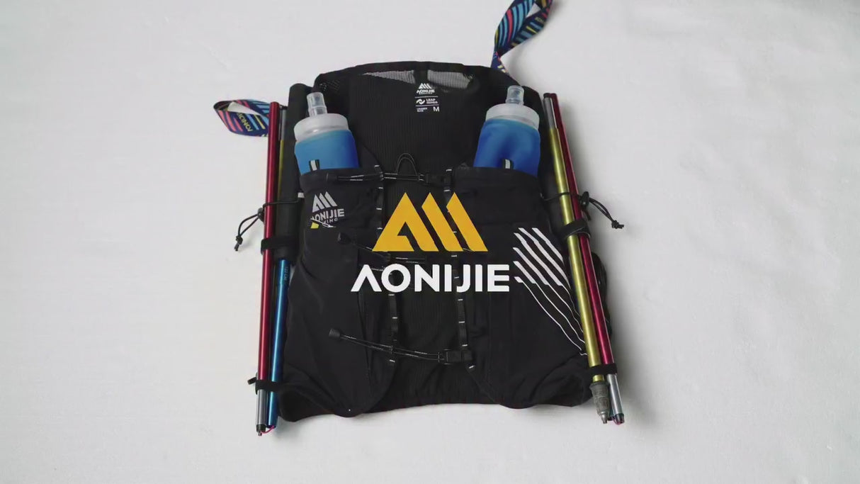 Mochila para Trail Running 10L - Amarillo/Verde + ¡ENVÍO 🚚 GRATIS!